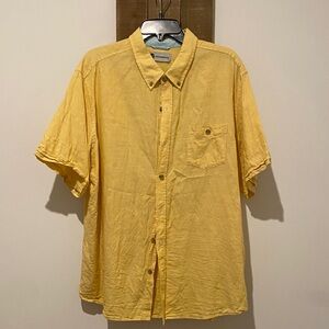 Weatherproof Yellow Casual Button Down Shirt